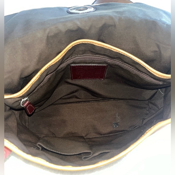 Coach Shoulder Bag Legacy Leather Flap Style F15170 Tan Convertible Cross Body - Picture 10 of 11